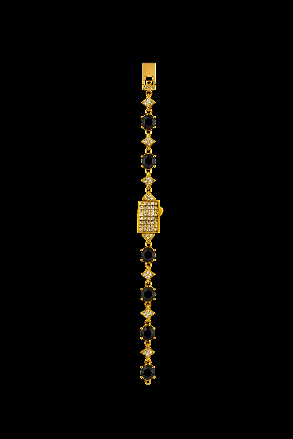 Iced Crown Link Bracelet