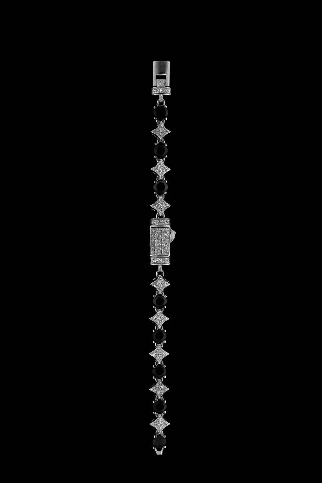 Iced Crown Link Bracelet
